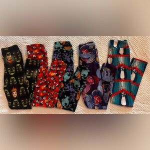 BUNDLE of 5 LuLaRoe/Disney Tween Leggings